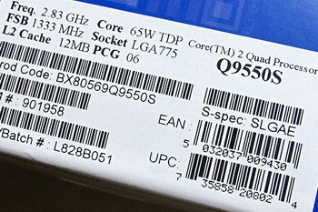 Core 2 Quad Q9550s